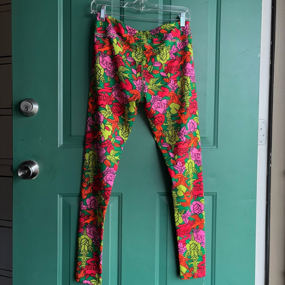Zumba Love large Long Leggings - As Green As It Gets new without tags - Picture 9 of 11